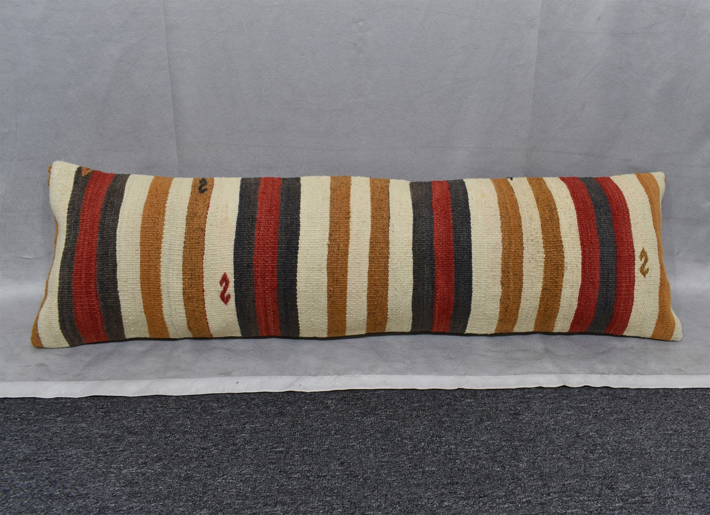 Yeni El Dokuma Dekoratif Lumbar Kilim Kırlent Yastık Kılıfı 6689