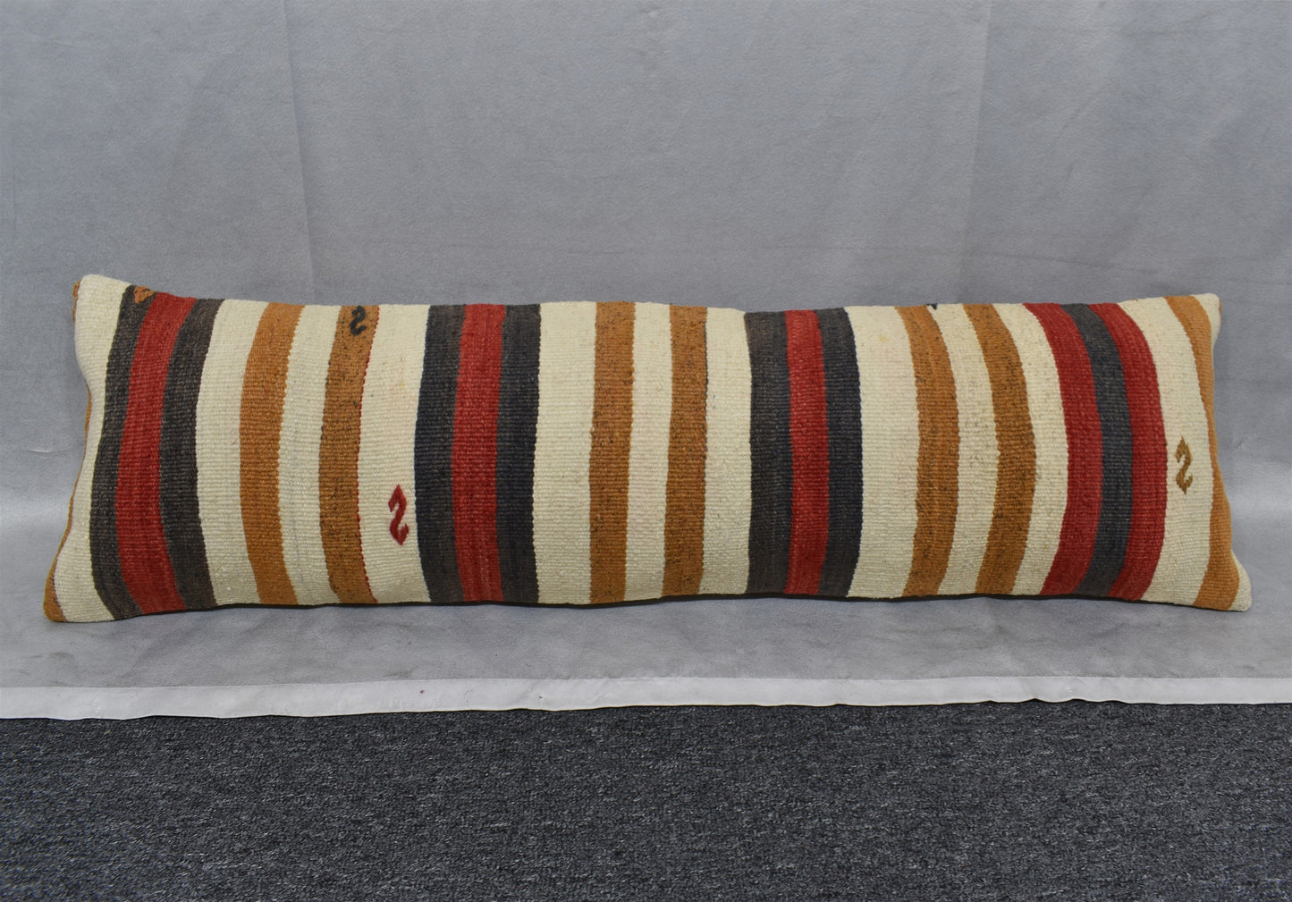 Yeni El Dokuma Dekoratif Lumbar Kilim Kırlent Yastık Kılıfı 6689