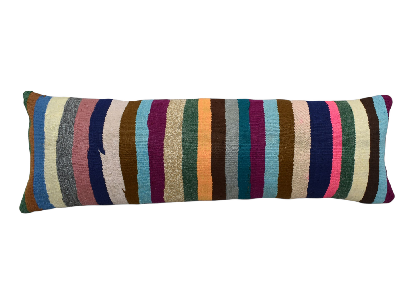 Yeni El Dokuma Dekoratif Lumbar Kilim Kırlent Yastık Kılıfı 6691