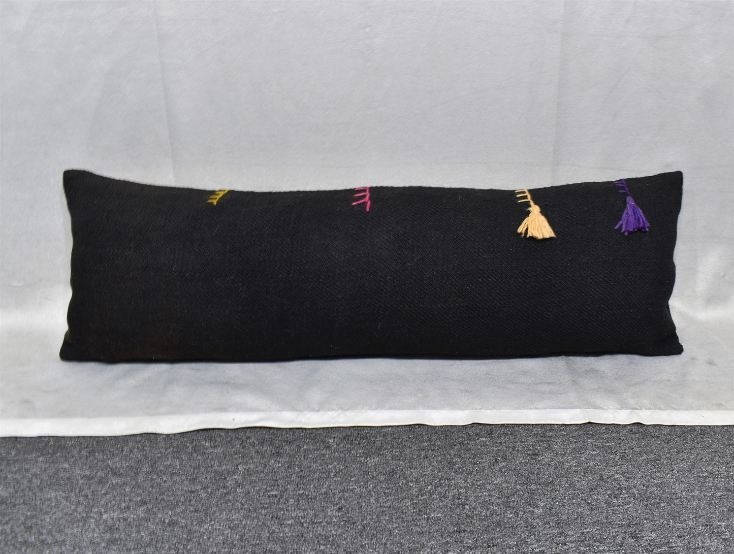 Yeni El Dokuma Dekoratif Lumbar Kilim Kırlent Yastık Kılıfı 6694