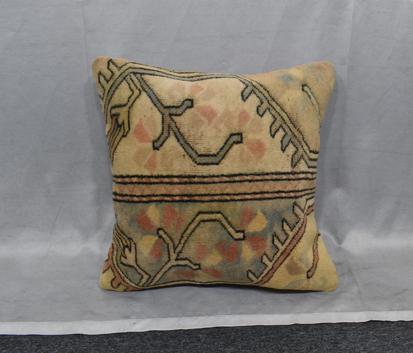 Vintage El Dokuma Dekoratif Kilim Kırlent Yastık Kılıfı 6702