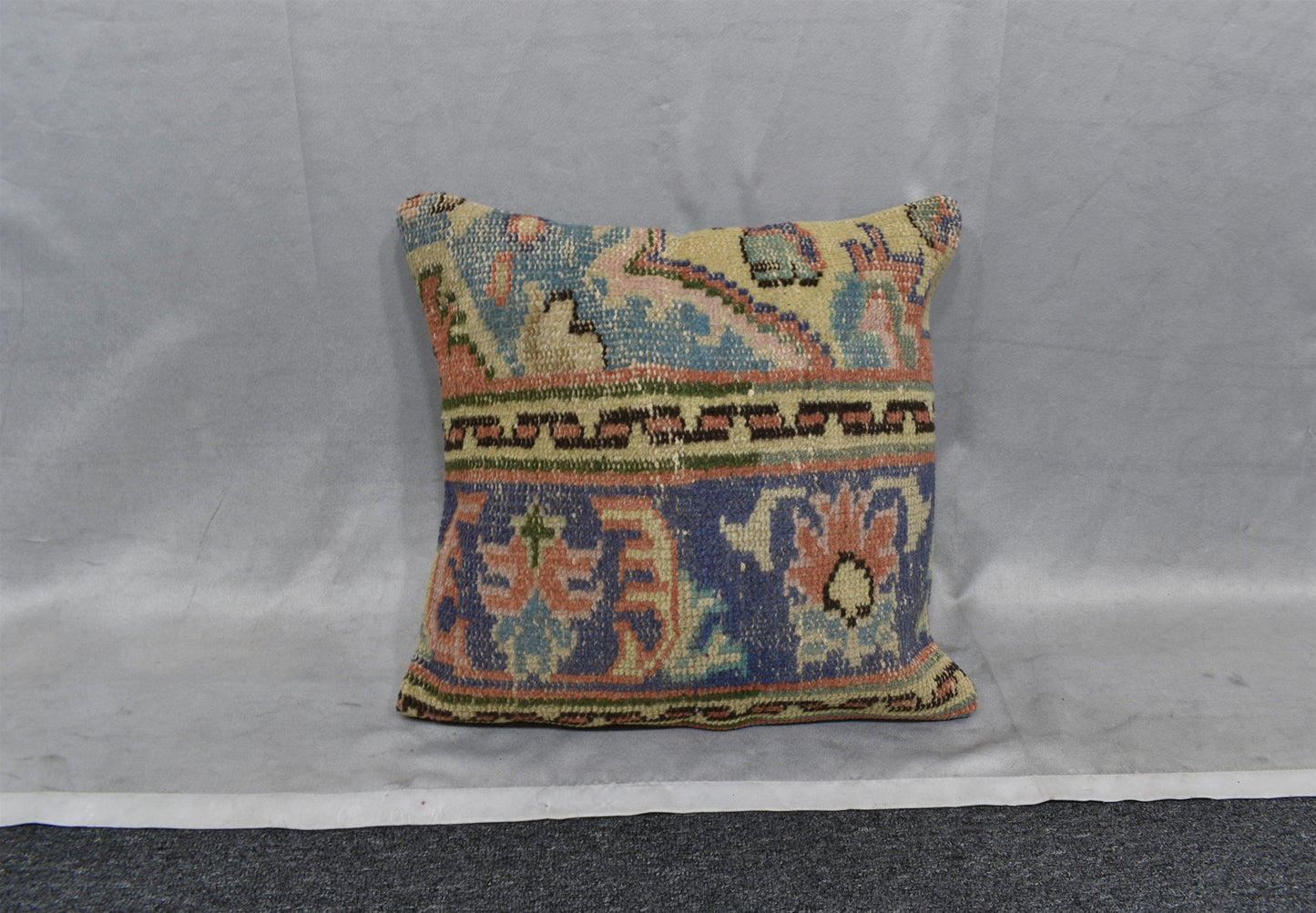 Vintage El Dokuma Dekoratif Kilim Kırlent Yastık Kılıfı 6707