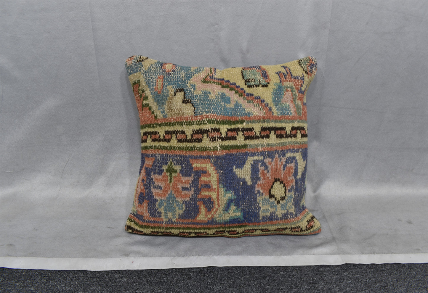 Vintage El Dokuma Dekoratif Kilim Kırlent Yastık Kılıfı 6707