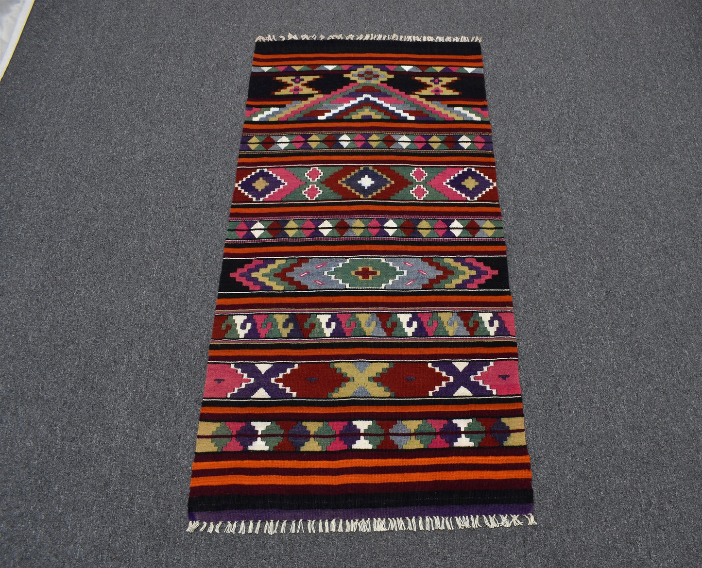 Yeni El Dokuma Otantik Elegant Seccade Malatya Yün Kilim 6946