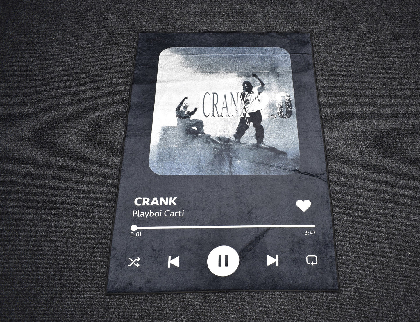 Yeni Lüks Dekoratif Crank Playboi Carti Tasarım Digital Baskı Makine Halısı 7122