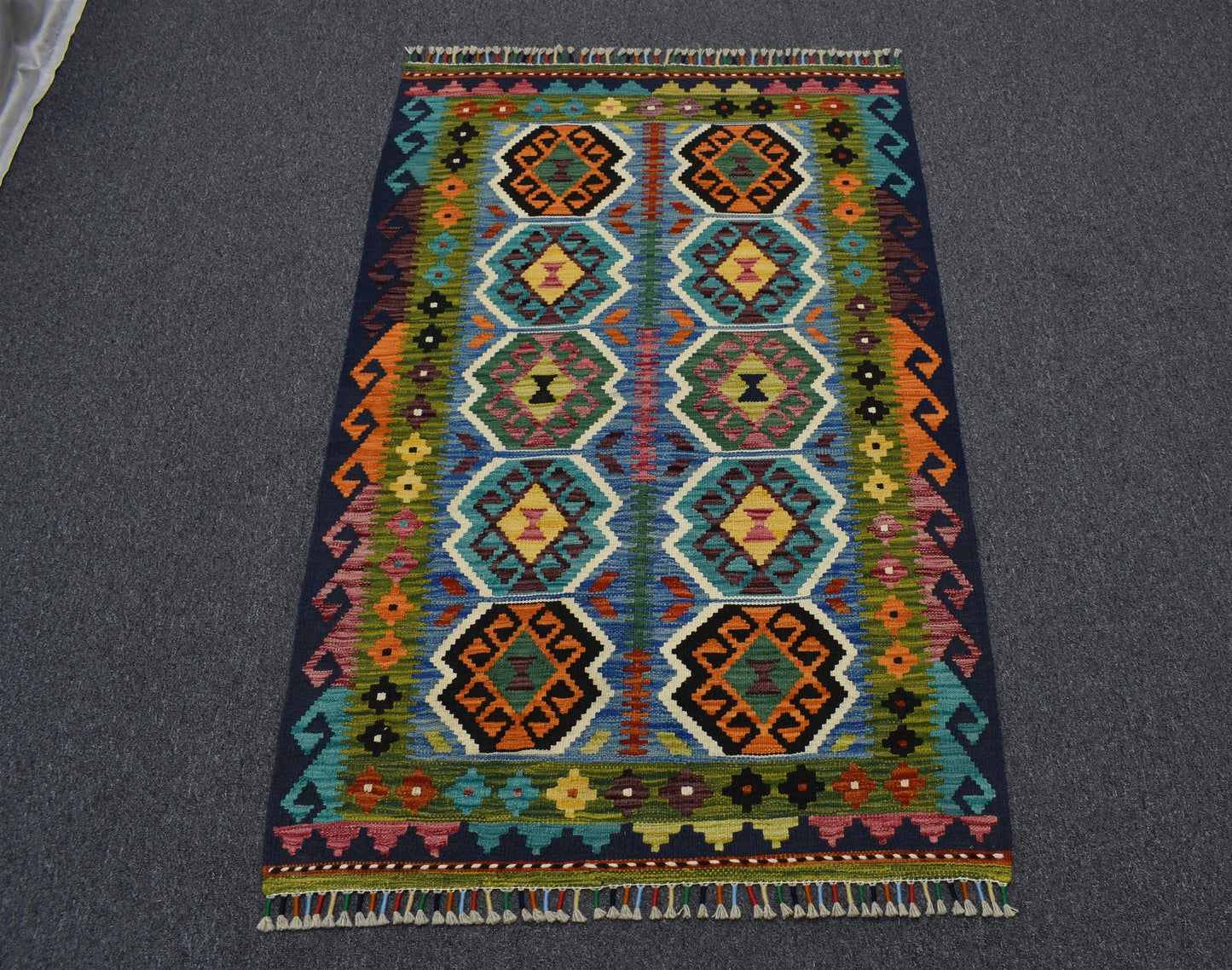 Yeni El Dokuma Benzersiz Cerit Yörükleri Meşhed İran Yün Kilim 7170