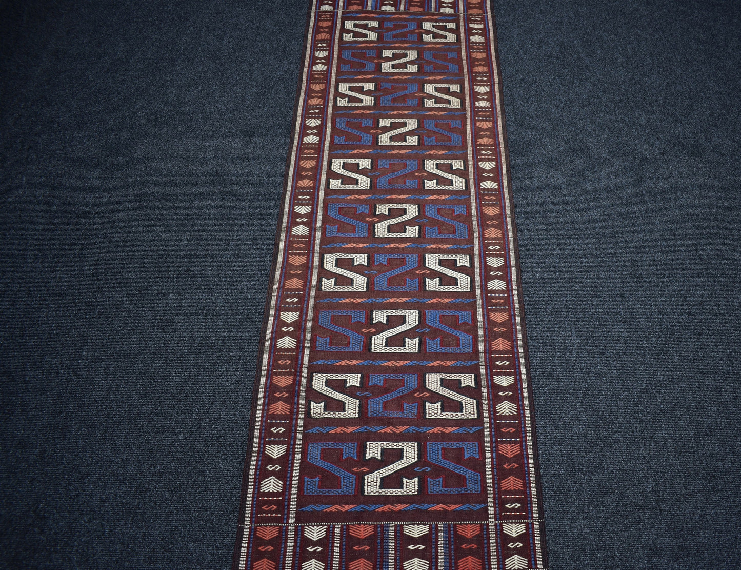 Yeni El Dokuma Başyapıt Yüncü Yörük Balıkesir Cecim Yün Yolluk Kilim 7176
