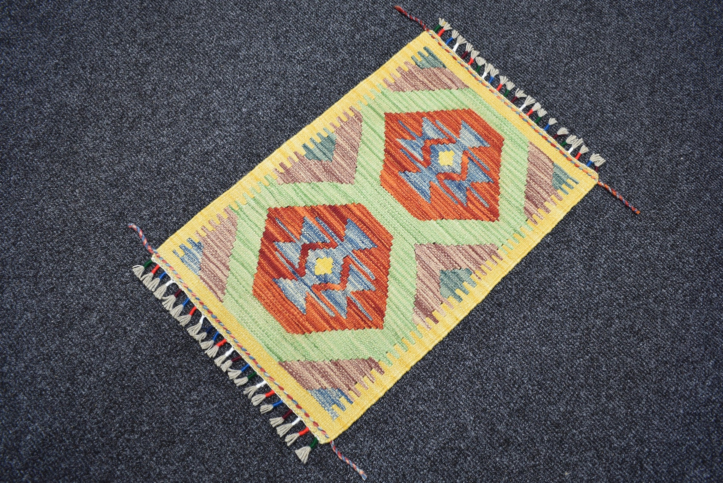 Yeni El Dokuma Dekorluk Cerit Yörükleri Meşhed İran Yün Kilim 7279