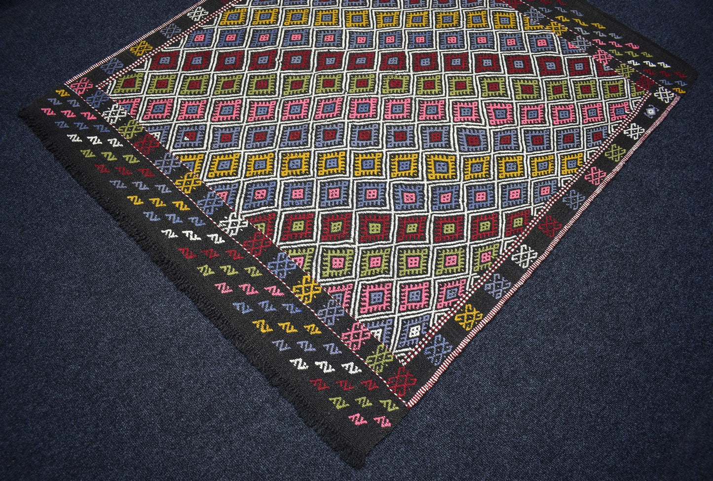 Yeni El Dokuması Eşsiz Karacadağ Cecim Yün Kilim 7290