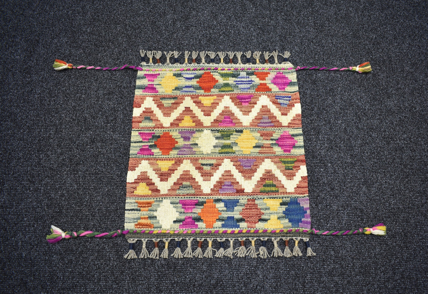 Yeni El Dokuma Nadir Kare Cerit Yörükleri Meşhed İran Yün Kilim 7380