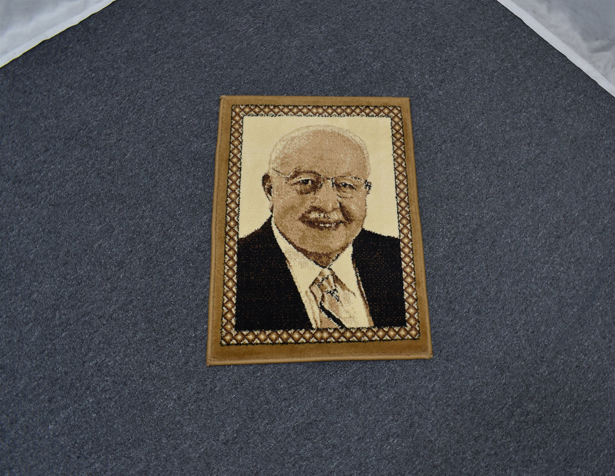 Yeni Portre Merhum Necmettin Erbakan Tasvirli Duvar Halısı 7579