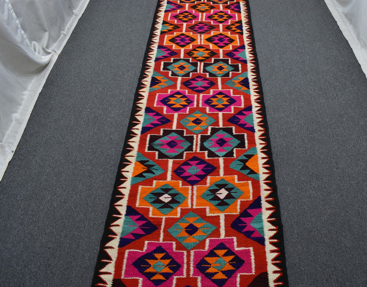 Yeni El Dokuma Şaheser Otantik Herki Yolluk Yün Kilim 7675