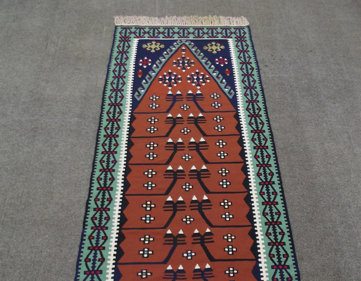 Yeni El Dokuma Otantik Mihraplı Kayseri Pınarbaşı Kilim 4533