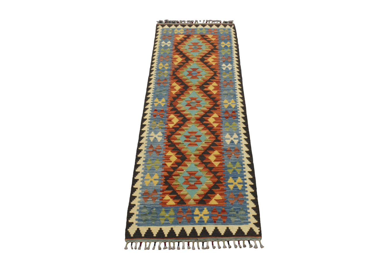 Yeni El Dokuma Cerit Yörükleri Meşhed İran Yün Mini Yolluk Kilim 4709