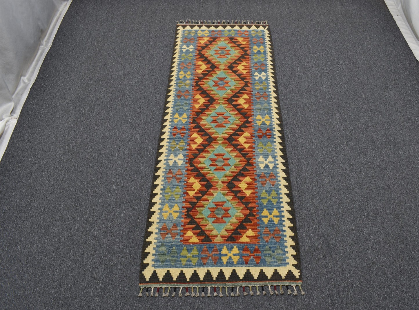 Yeni El Dokuma Cerit Yörükleri Meşhed İran Yün Mini Yolluk Kilim 4709