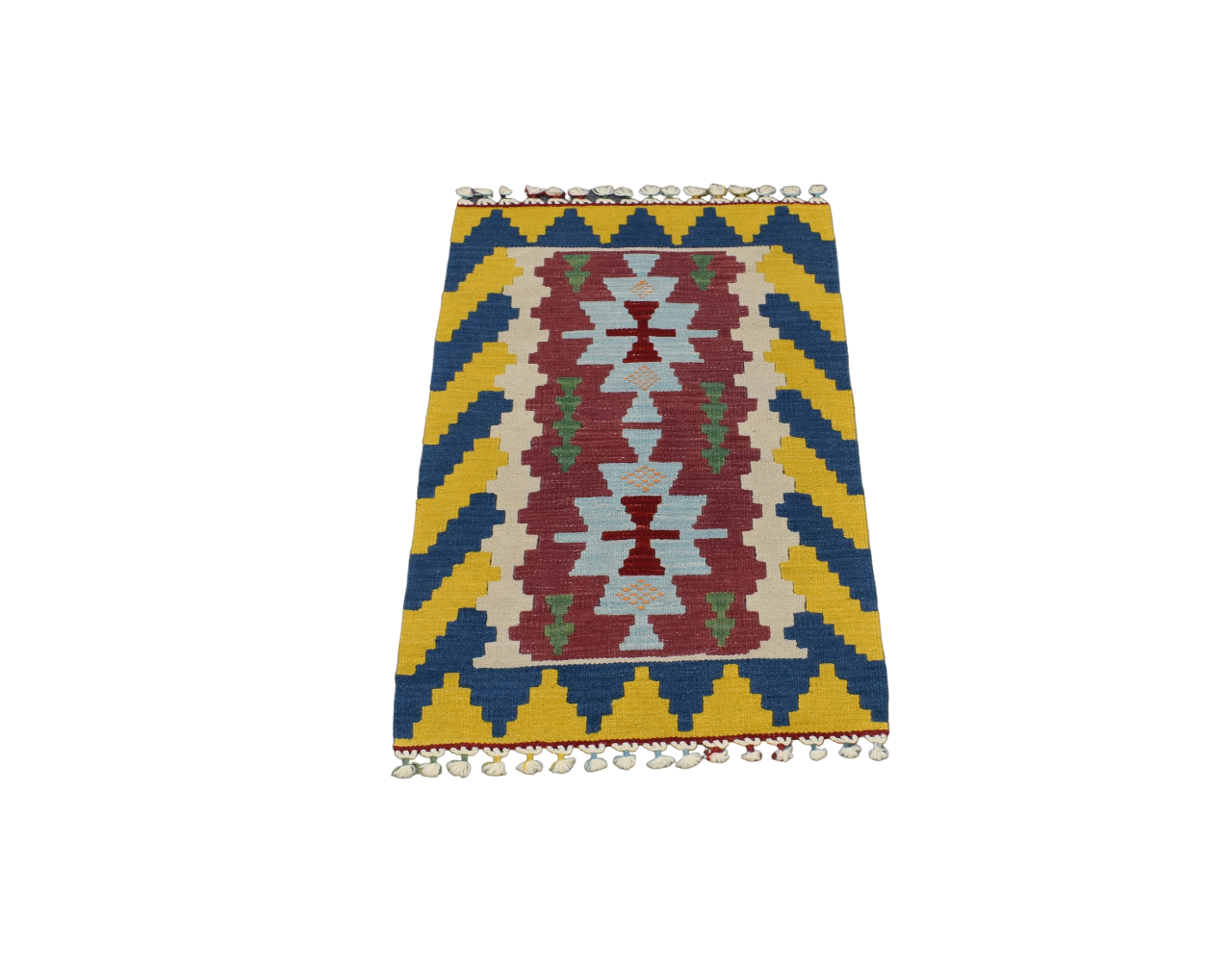 Yeni El Dokuma Benzersiz Elegant Pınarbaşı Kayseri Yün Kilim 4725