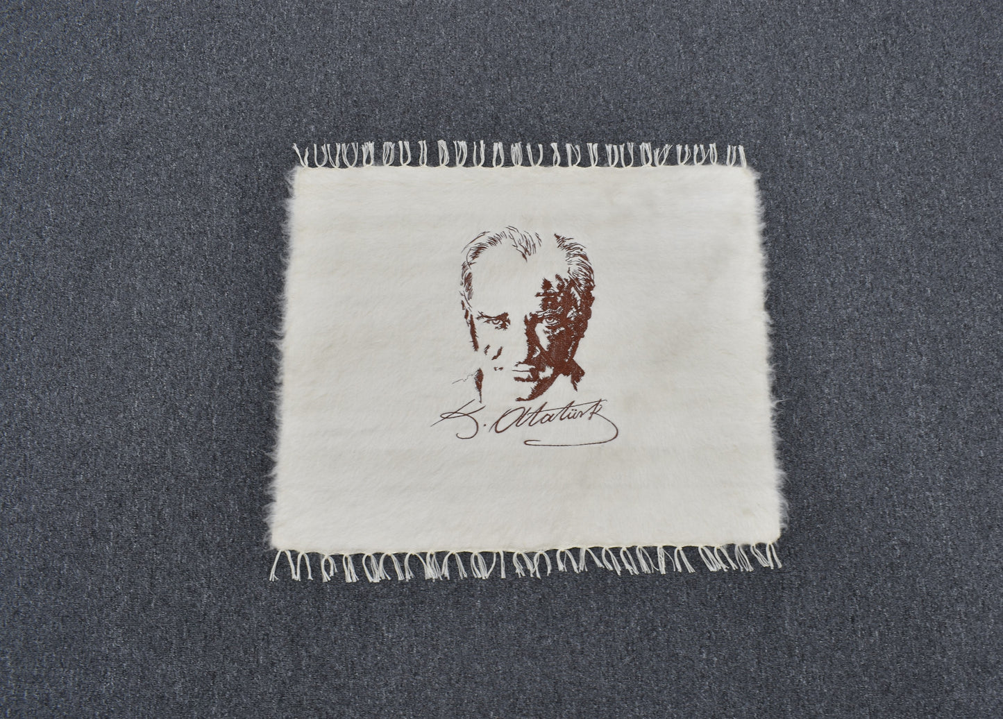 Yeni El Dokuma Ulu Önder Gazi Mustafa Kemal Atatürk Yün Kilim 4728