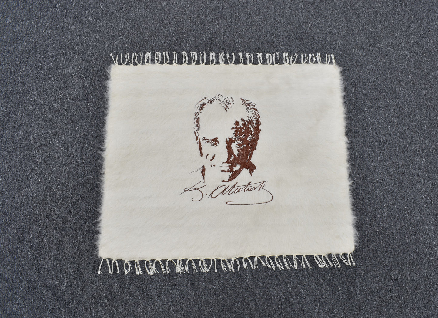 Yeni El Dokuma Ulu Önder Gazi Mustafa Kemal Atatürk Yün Kilim 4728