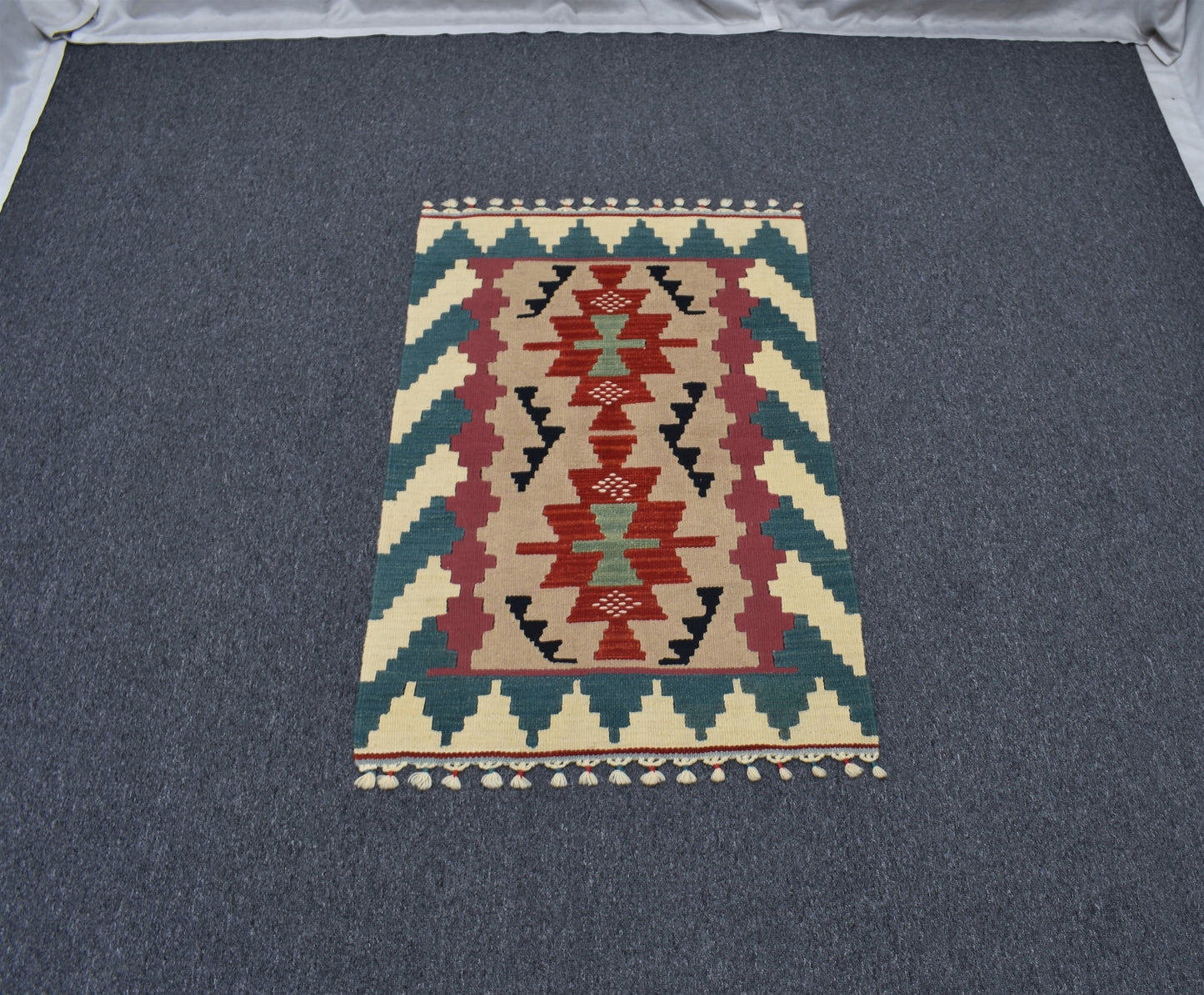 Yeni El Dokuma Şaheser Lüks Pınarbaşı Kayseri Yün Kilim 4733