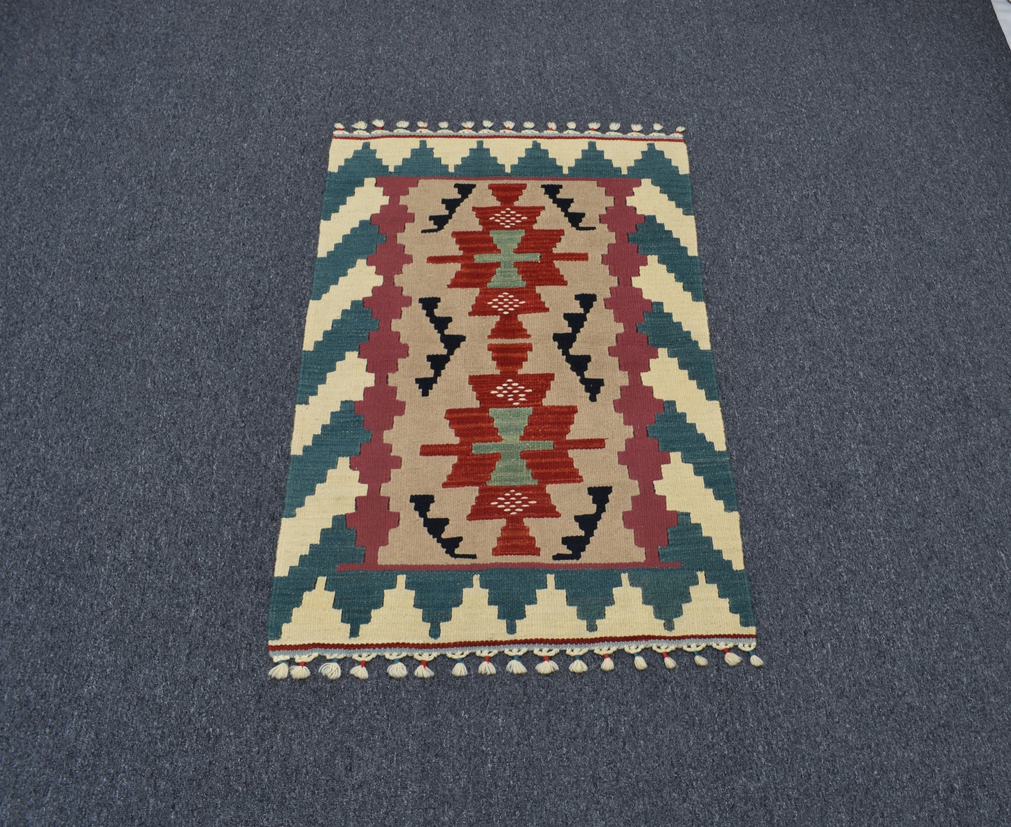 Yeni El Dokuma Şaheser Lüks Pınarbaşı Kayseri Yün Kilim 4733