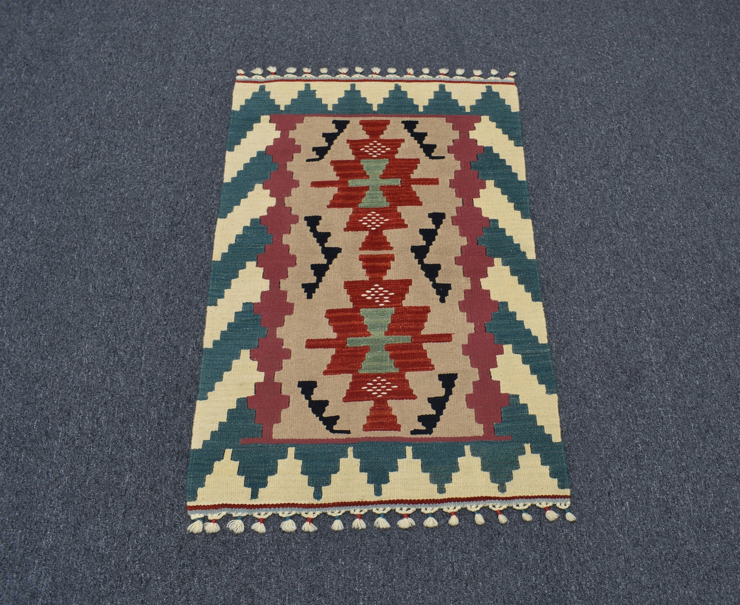 Yeni El Dokuma Şaheser Lüks Pınarbaşı Kayseri Yün Kilim 4733