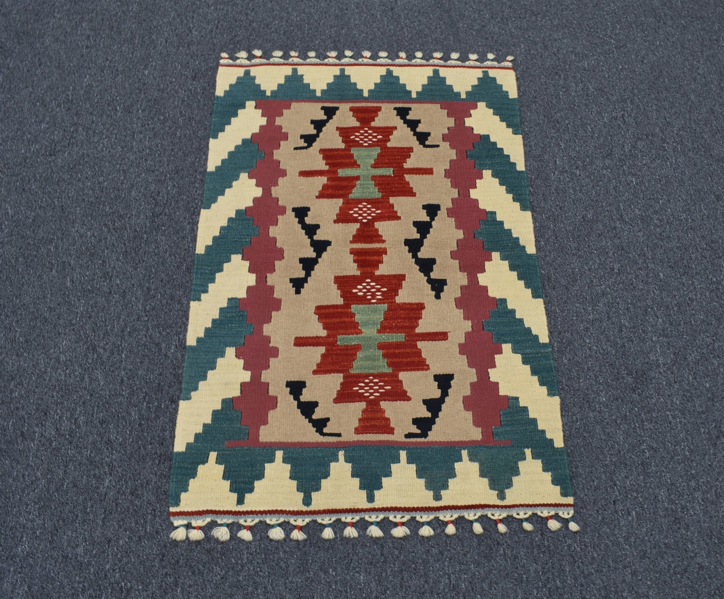 Yeni El Dokuma Şaheser Lüks Pınarbaşı Kayseri Yün Kilim 4733