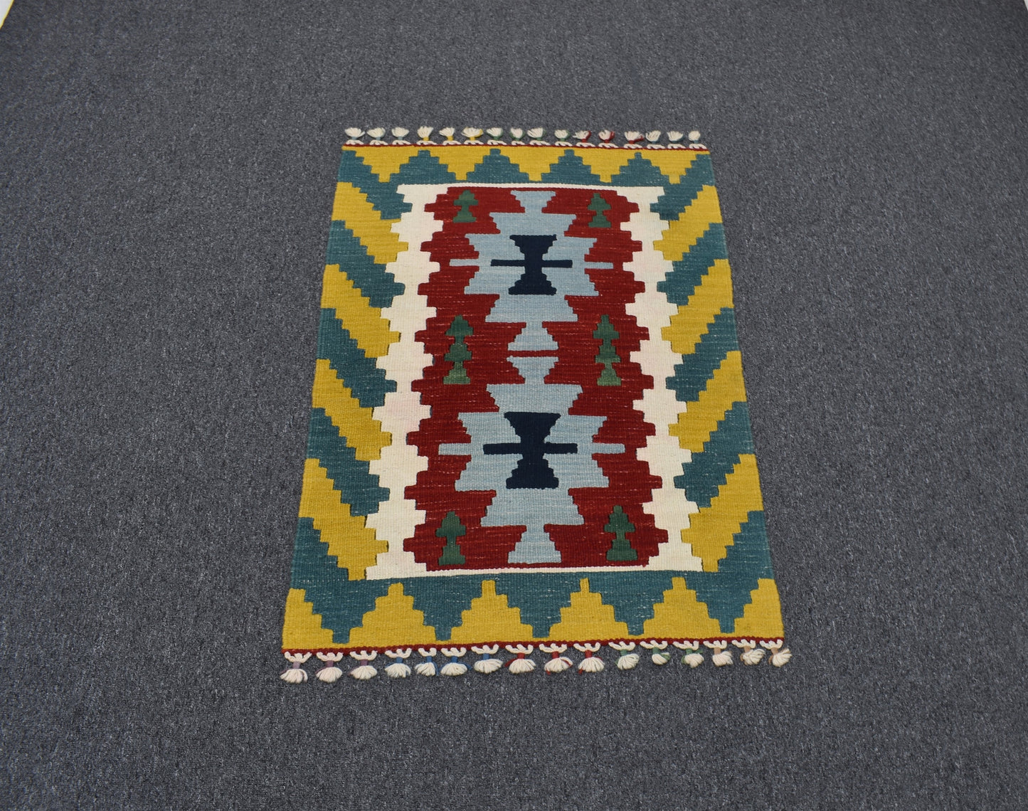 Yeni El Dokuma Ultra Lüks Pınarbaşı Kayseri Yün Kilim 4735