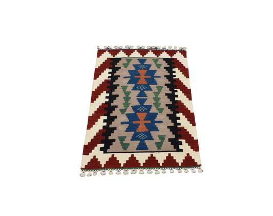 Yeni El Dokuma Benzersiz Pınarbaşı Kayseri Yün Kilim 4747