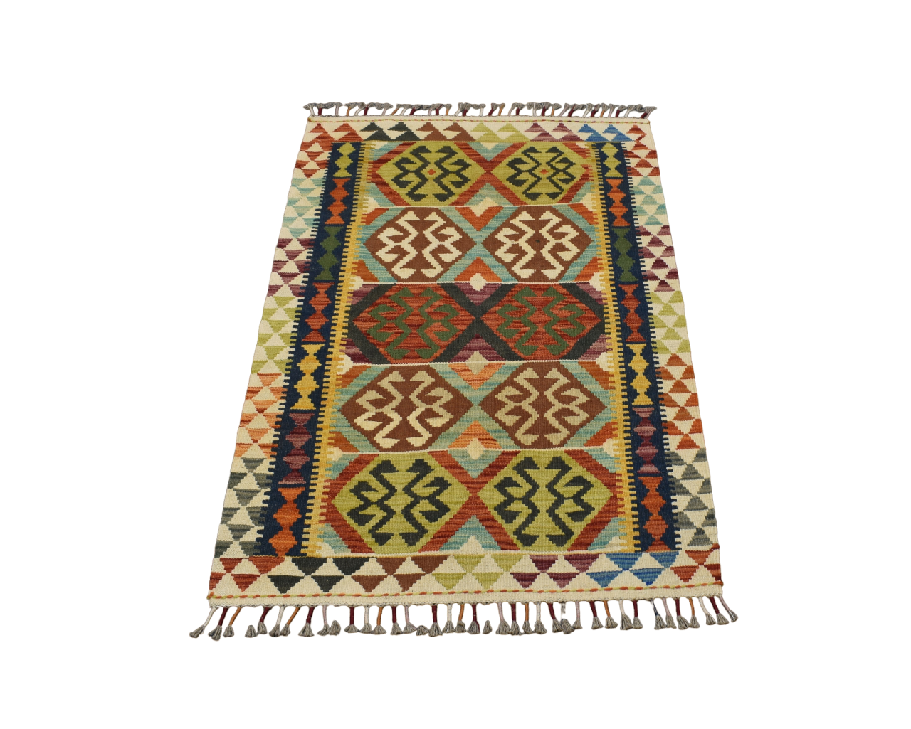 Yeni El Dokuma Cerit Yörükleri Meşhed İran Yün Kilim 4753