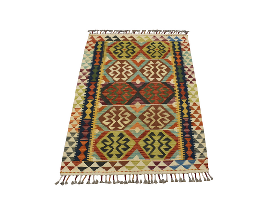 Yeni El Dokuma Cerit Yörükleri Meşhed İran Yün Kilim 4753