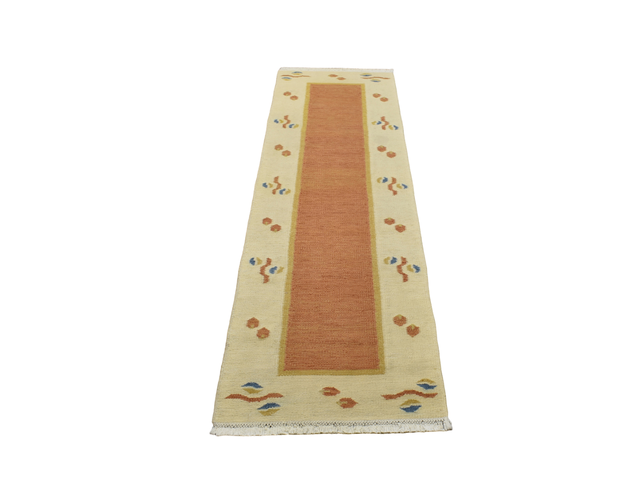 Yeni El Dokuma Özel Tasarım Modern Tarz Yolluk Yün Kilim 4915