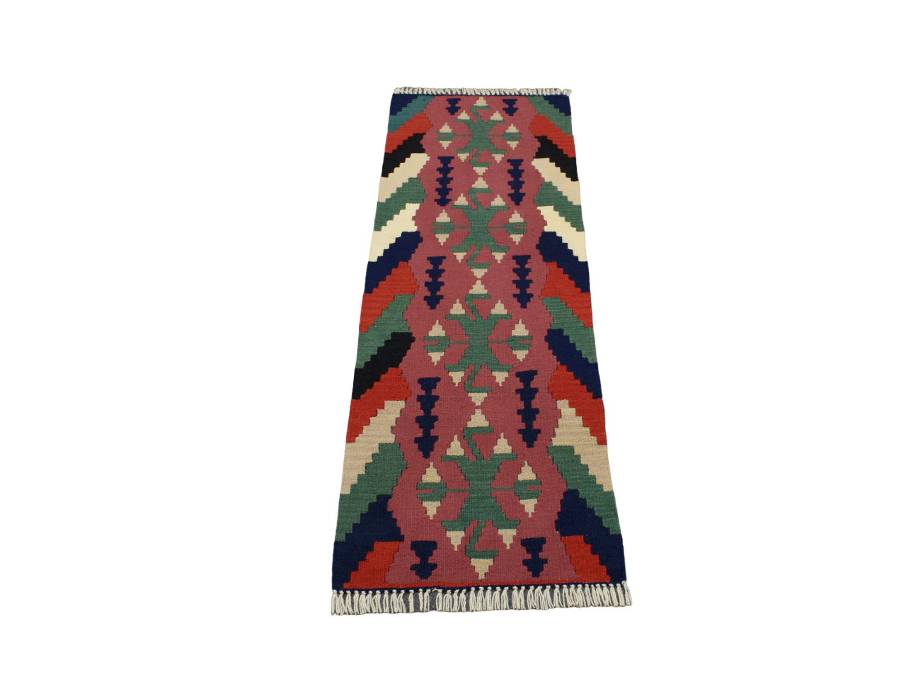 Yeni El Dokuma Kayseri Ender Yün Mini Yolluk Kilim 4966