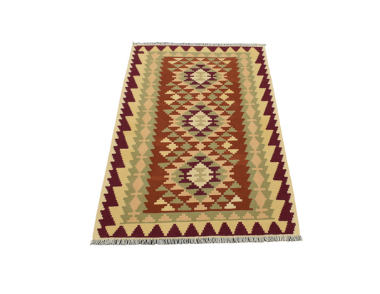 Yeni El Dokuma Otantik Kayseri Yün Kilim 5017