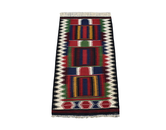 El Dokuma Seccade Otantik Elegant Karapınar Yün Kilim 5045