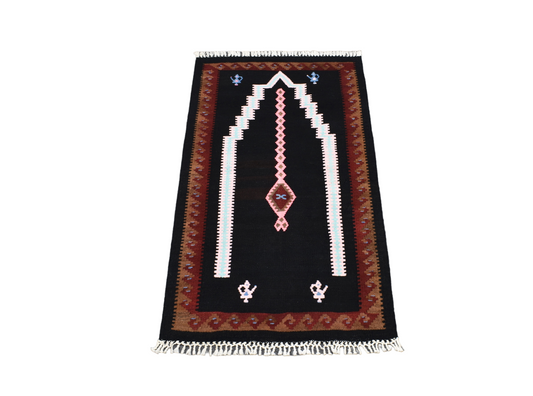 Yeni El Dokuması Benzersiz Bayburt Seccade Mihraplı Kilim 5099