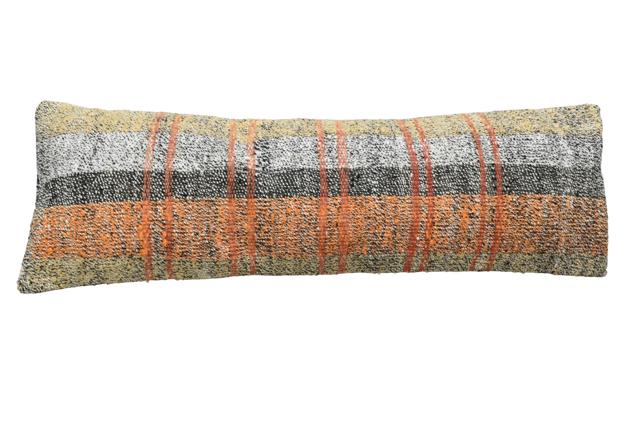 Yeni El Dokuma Dekoratif Lumbar Kilim Kırlent Yastık Kılıfı 5151