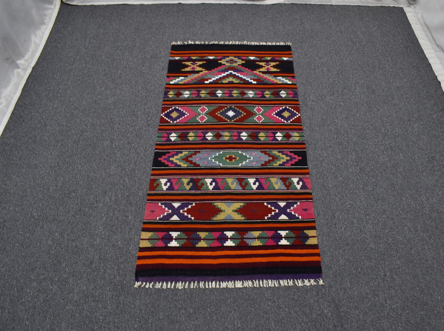 Yeni El Dokuma Seccade Otantik Elegant Malatya Yün Kilim 5243