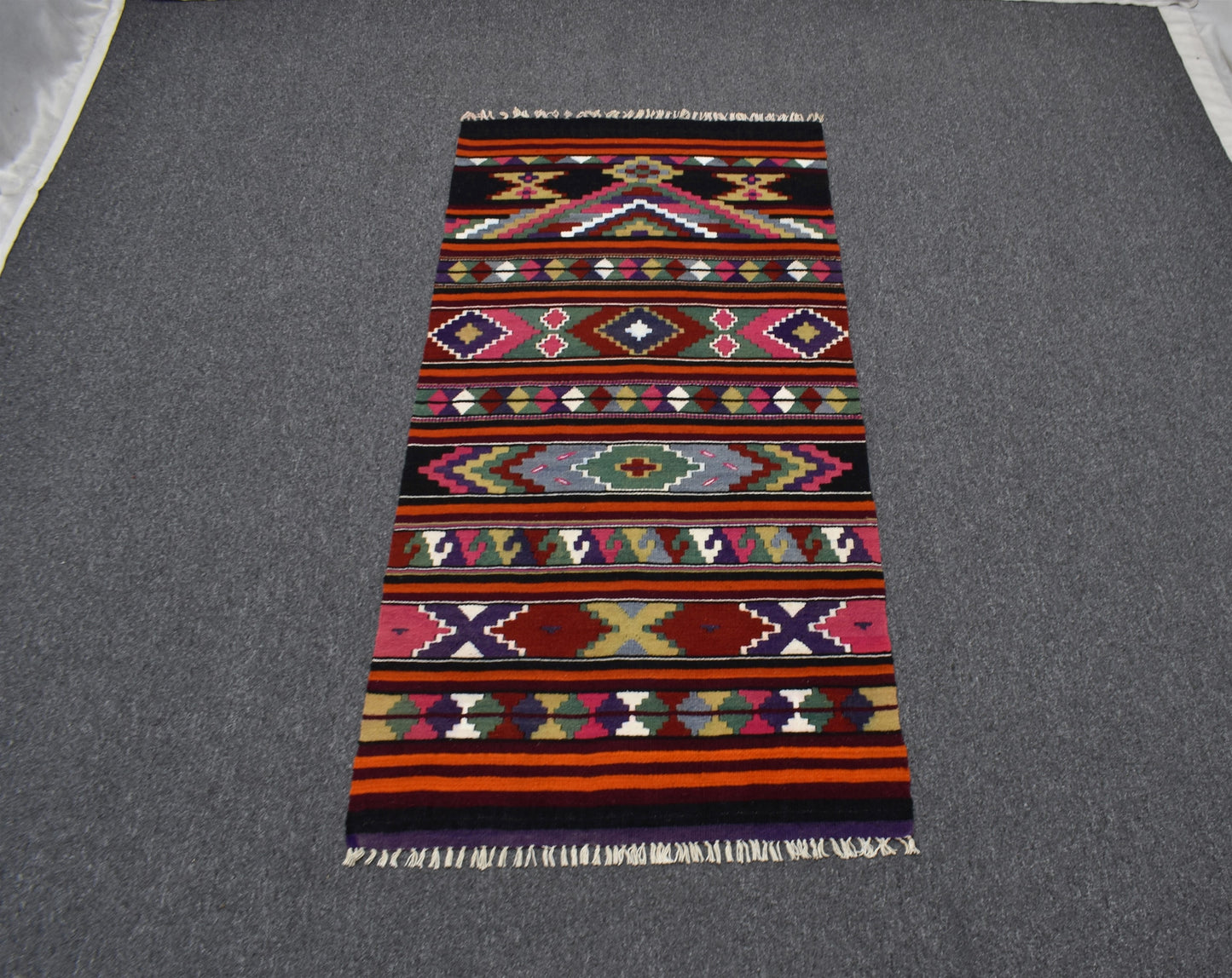 Yeni El Dokuma Seccade Otantik Elegant Malatya Yün Kilim 5243