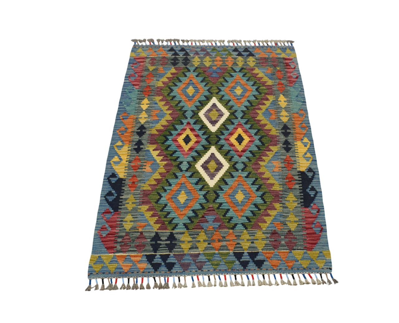 Yeni El Dokuma Benzersiz Kemaliye Horasan Türkmenleri Yün Kilim 5363