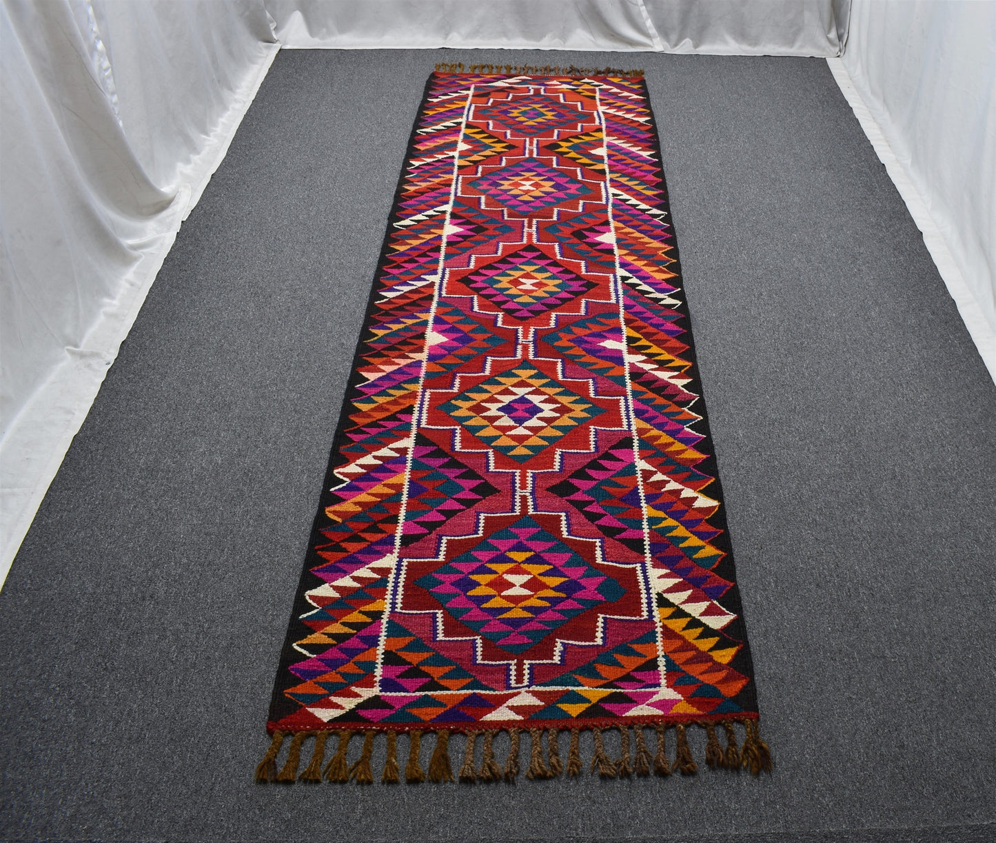 Yeni El Dokuma Benzersiz Otantik Herki Yolluk Yün Kilim 5500