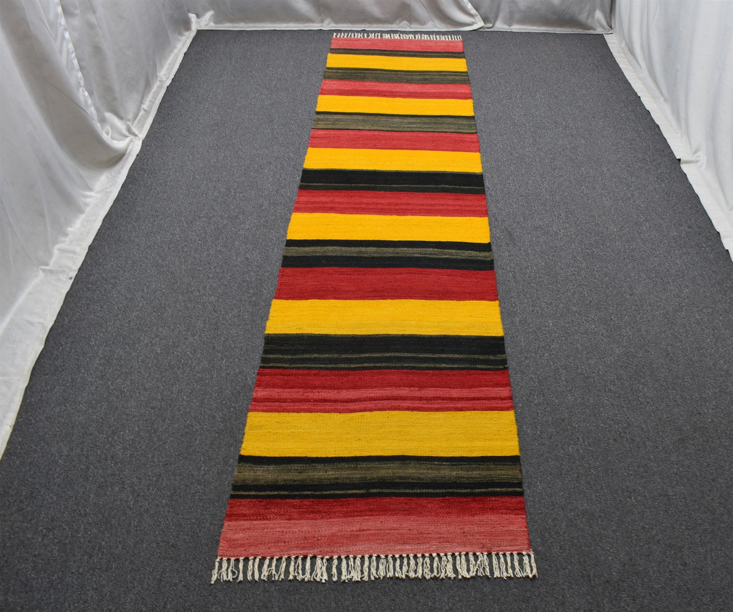Yeni El Dokuma Nadir Şaheser Renkli Hafik Sivas Yolluk Yün Kilim 5899