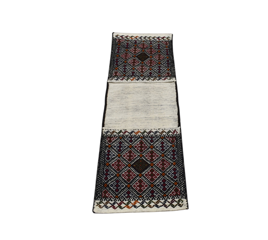 Yeni El Dokuma Çift Gözlü Yörük Pamuklu Yün Kilim Heybe 5912