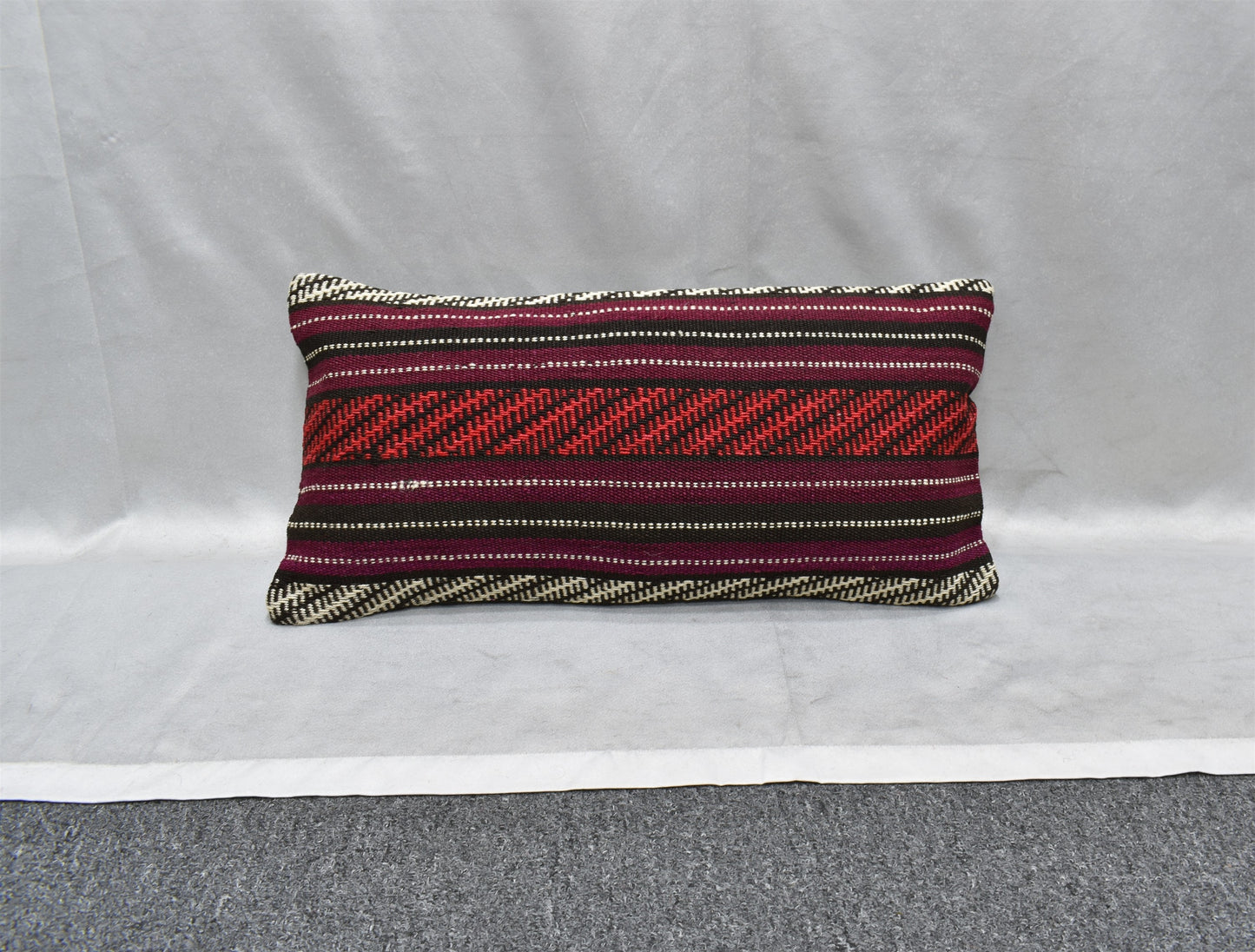 Yeni El Dokuma Dekoratif Lumbar Kilim Kırlent Yastık Kılıfı 5922