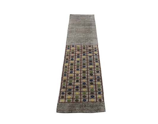 El Dokuması Nadir Pastel Kağızman Yörük Yolluk Pamuklu Yün Kilim 5933