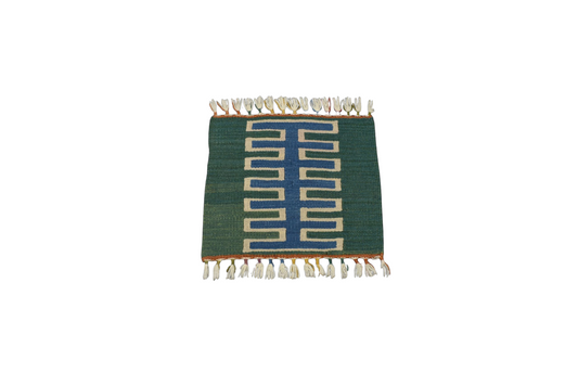 Yeni El Dokuma Kare Köşe Sandalye Minderi Pınarbaşı Kayseri Yün Kilim 5949