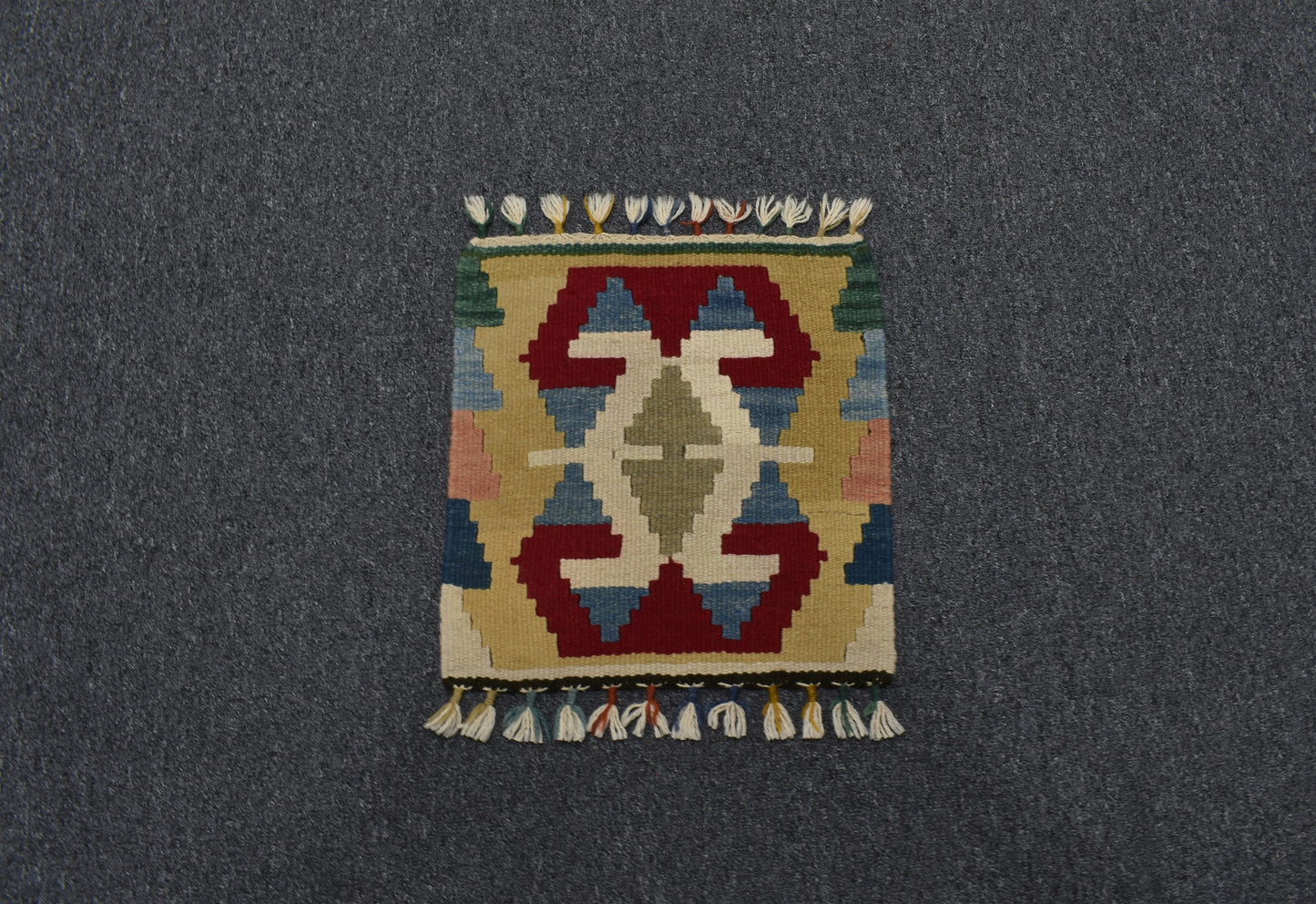 Yeni El Dokuma Köşe Sandalye Koltuk Minderi Pınarbaşı Kayseri Yün Kilim 5970