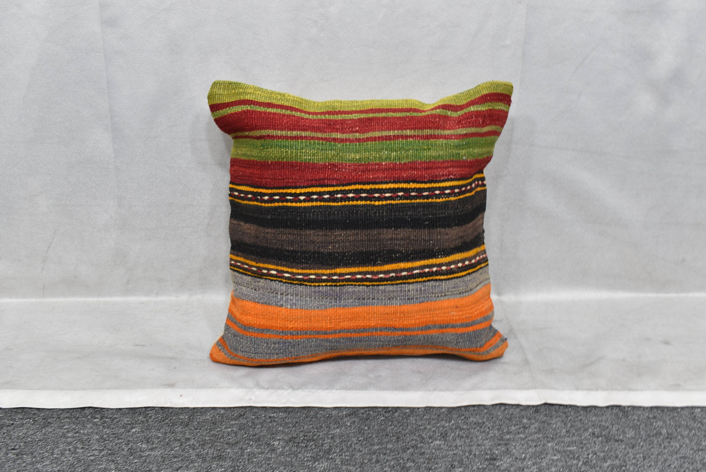 Yeni El Dokuma Dekoratif Kilim Kırlent Yastık Kılıfı 6002