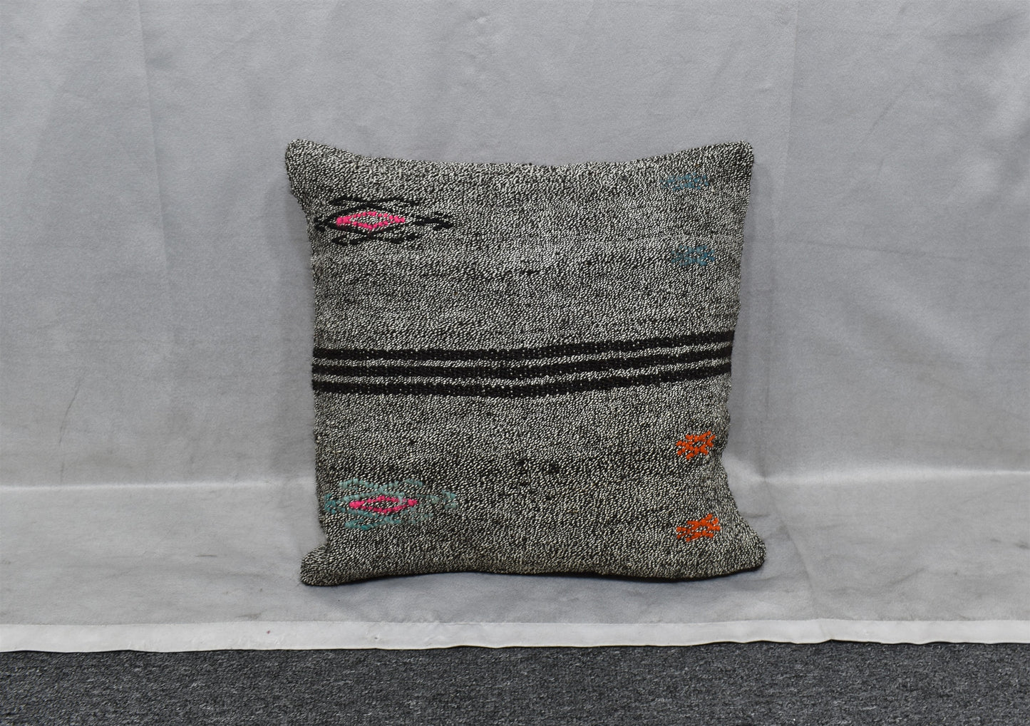 Yeni El Dokuma Dekoratif Kilim Kırlent Yastık Kılıfı 6003