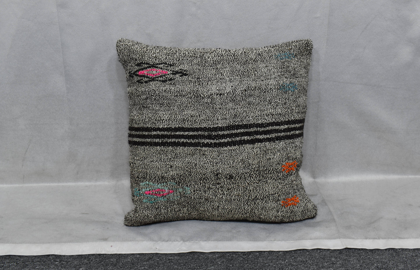 Yeni El Dokuma Dekoratif Kilim Kırlent Yastık Kılıfı 6003
