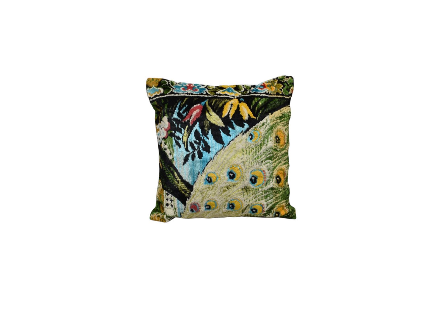 Yeni Kadife Dokuma Dekoratif Kilim Kırlent Yastık Kılıfı 6013